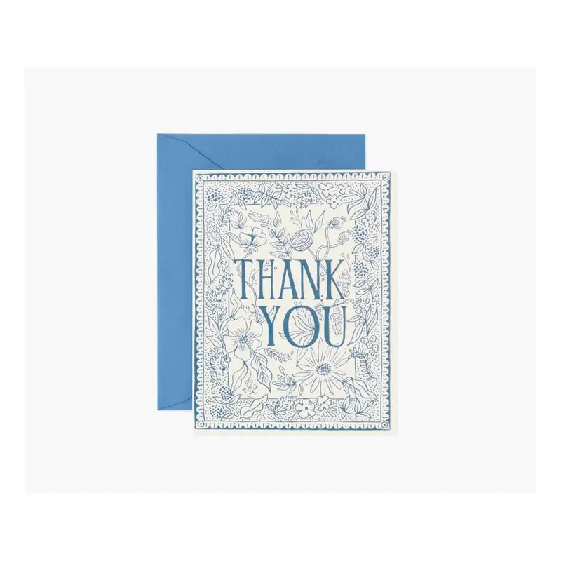 Rifle Paper Co. - Thank You Card - Delft