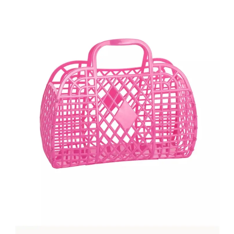 Sunjellies - Small Retro Basket - Berry Pink