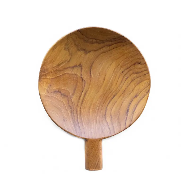 Teak Wooden Paddle Plate - Large