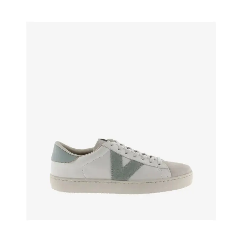 Victoria Shoes - Women's Berlin Contrast Leather Shoe - Jade