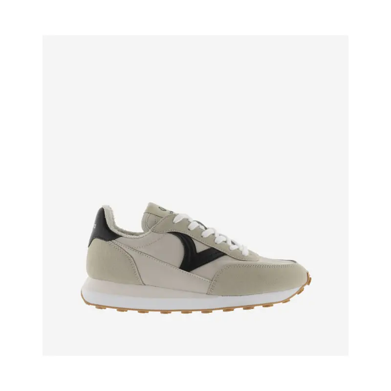 Victoria Shoes - Women's Astro Monochrome Nylon Shoe - Beige