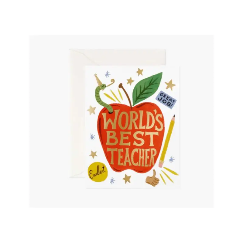 Rifle Paper Co. - World's Best Teacher Card