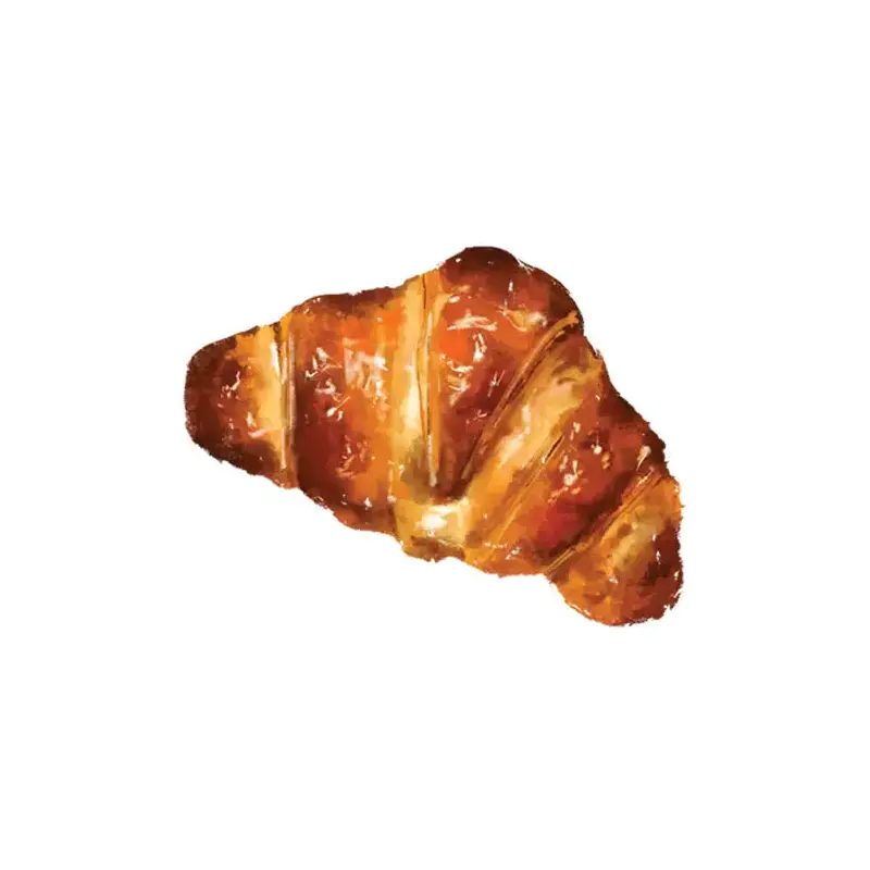 Tattly - Croissant Tattoo Pair