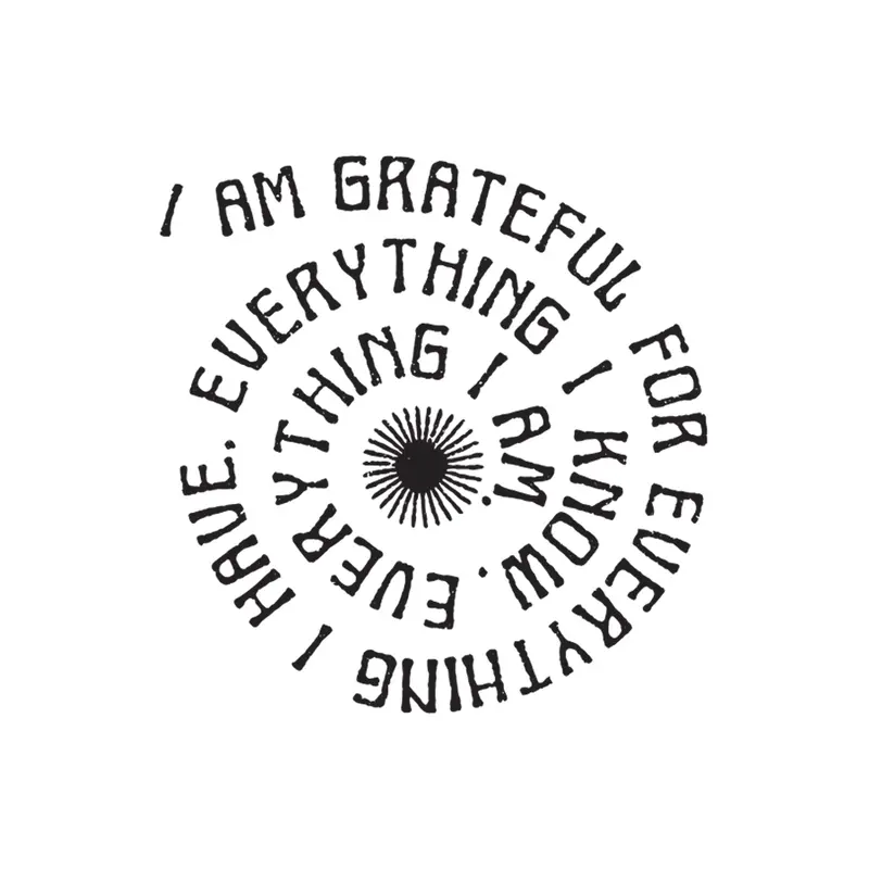 Tattly - Grateful Tattoo Pair
