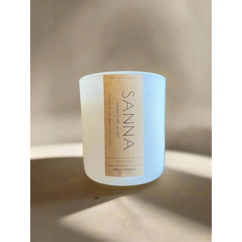 Sanna x Great Divide Signature Scent Wood Wick Candle