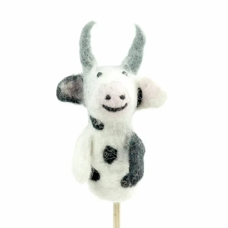 The Winding Road - Felt Cow Finger Puppet