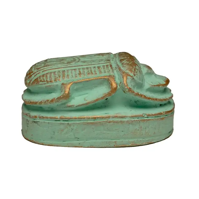 Scarab Paperweight Patina - 3"