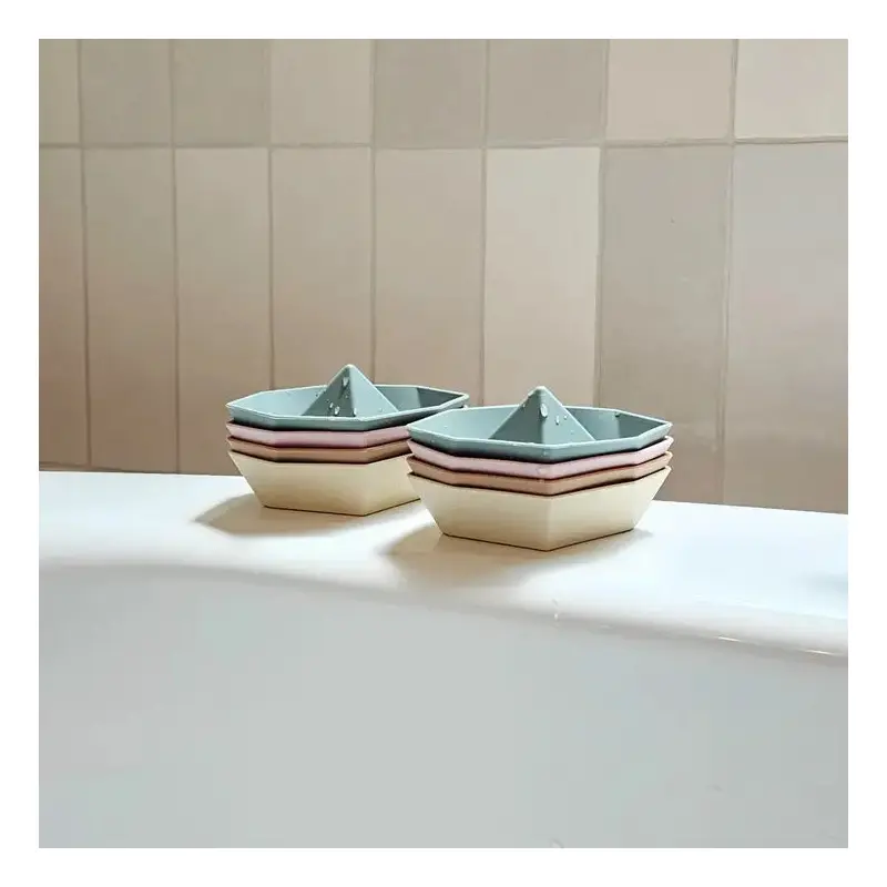 Silicone Origami Boat Bath Toys