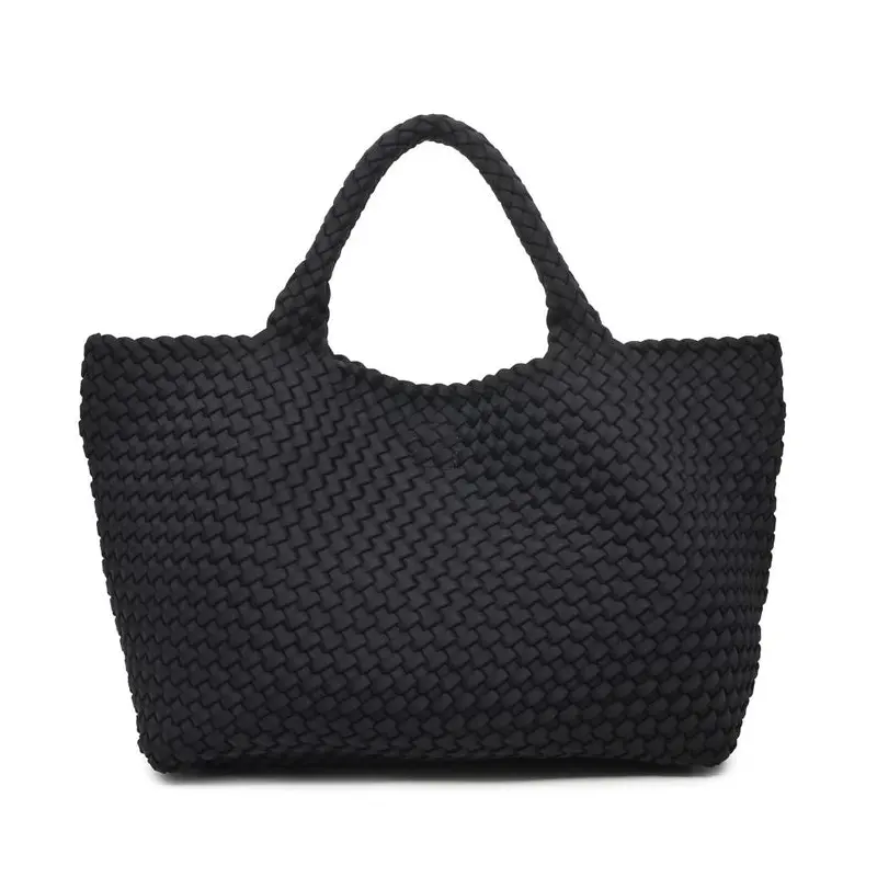 Sky's The Limit - Large Woven Neoprene Tote - Black
