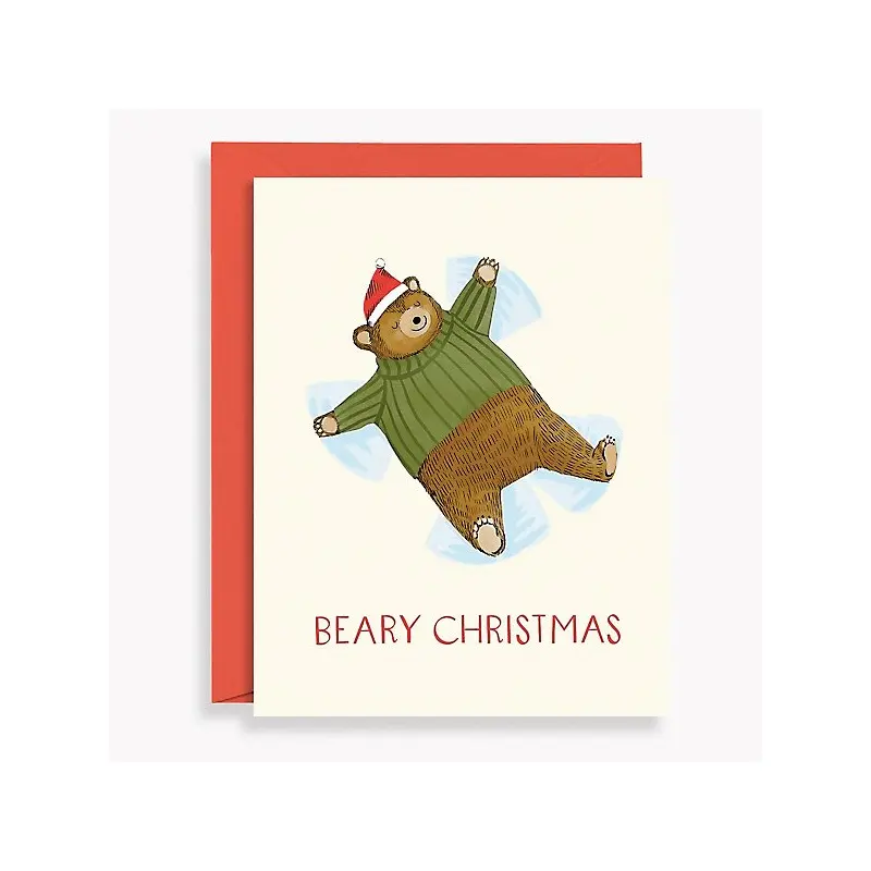 Snow Bear Holiday Card - Set of 10