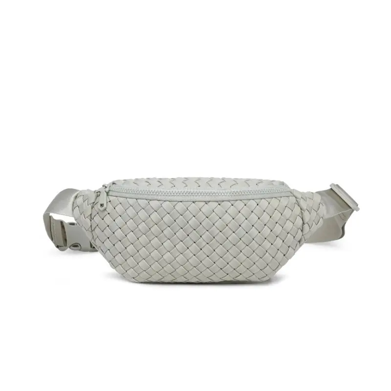 Sol and Selene: Aim High - Woven Neoprene Belt Bag - Sage