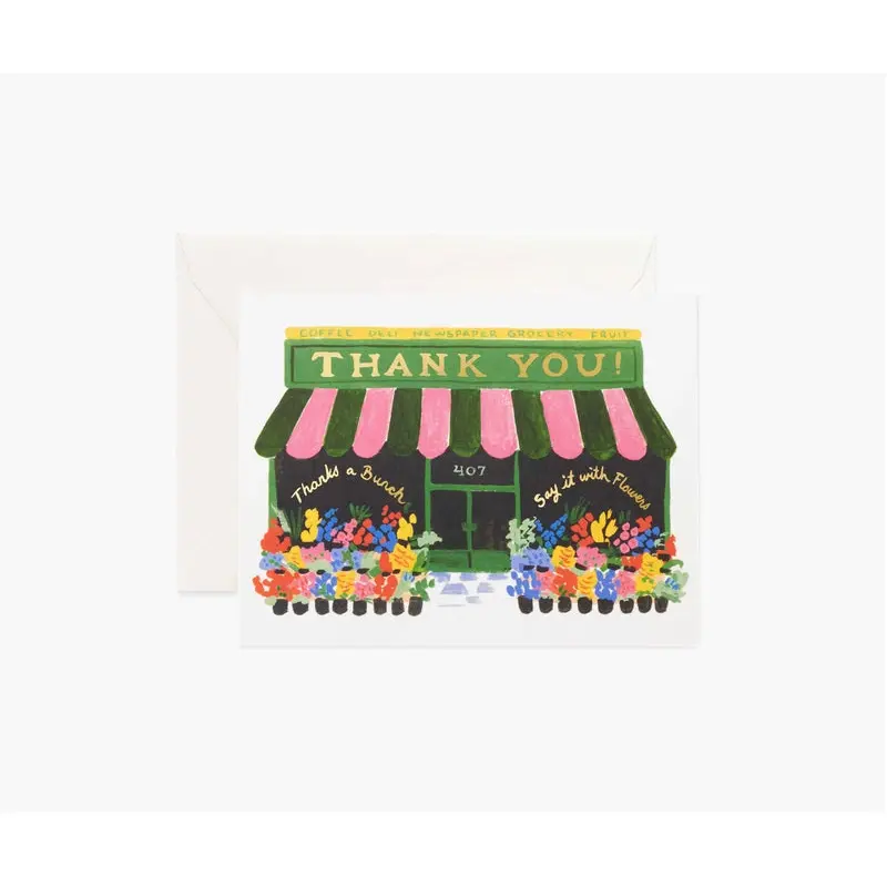 Rifle Paper Co. - Thank You Card - Flower Shop
