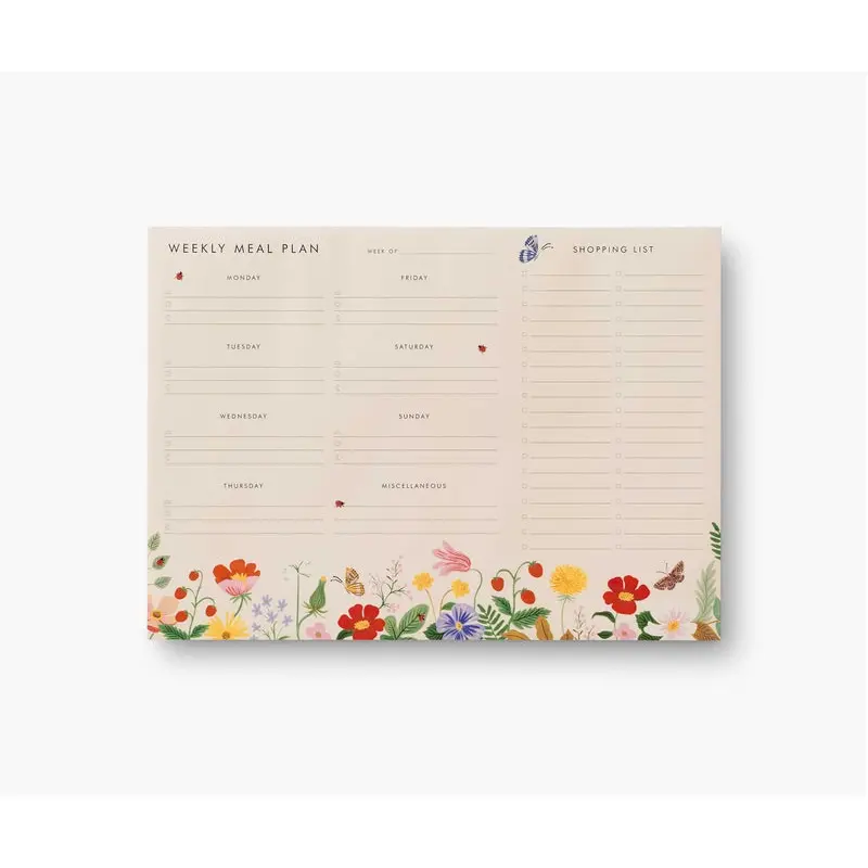 Rifle Paper Co. - Weekly Meal Planner - Strawberry Fields
