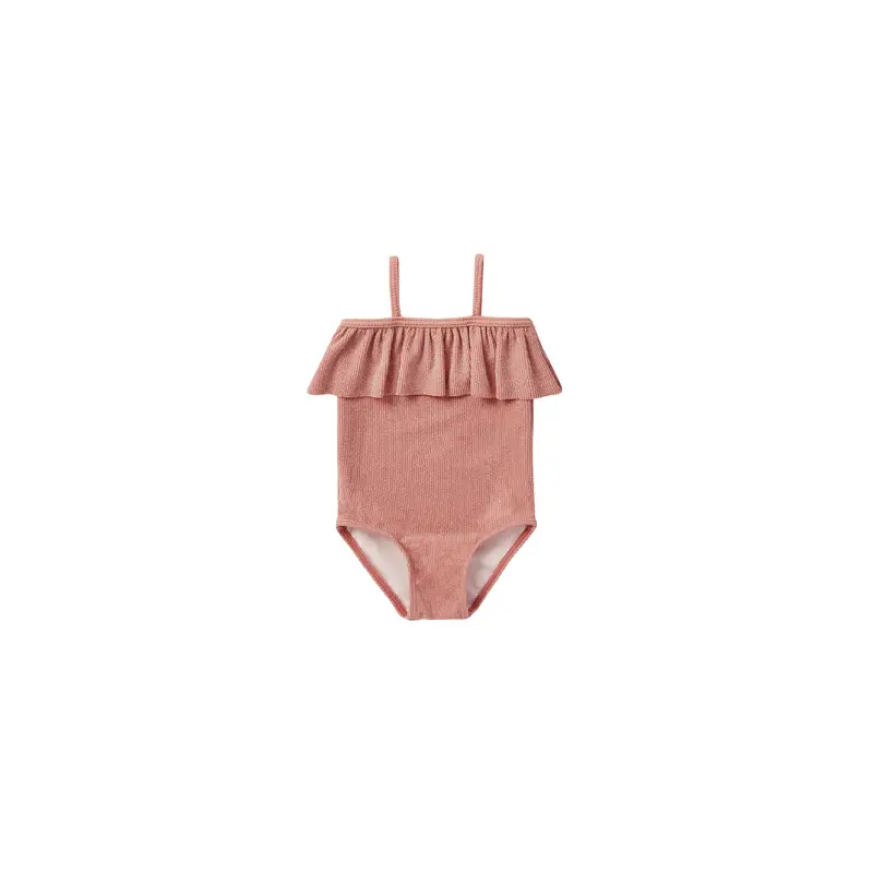 Rylee + Cru - Ruffle One-Piece - Lipstick