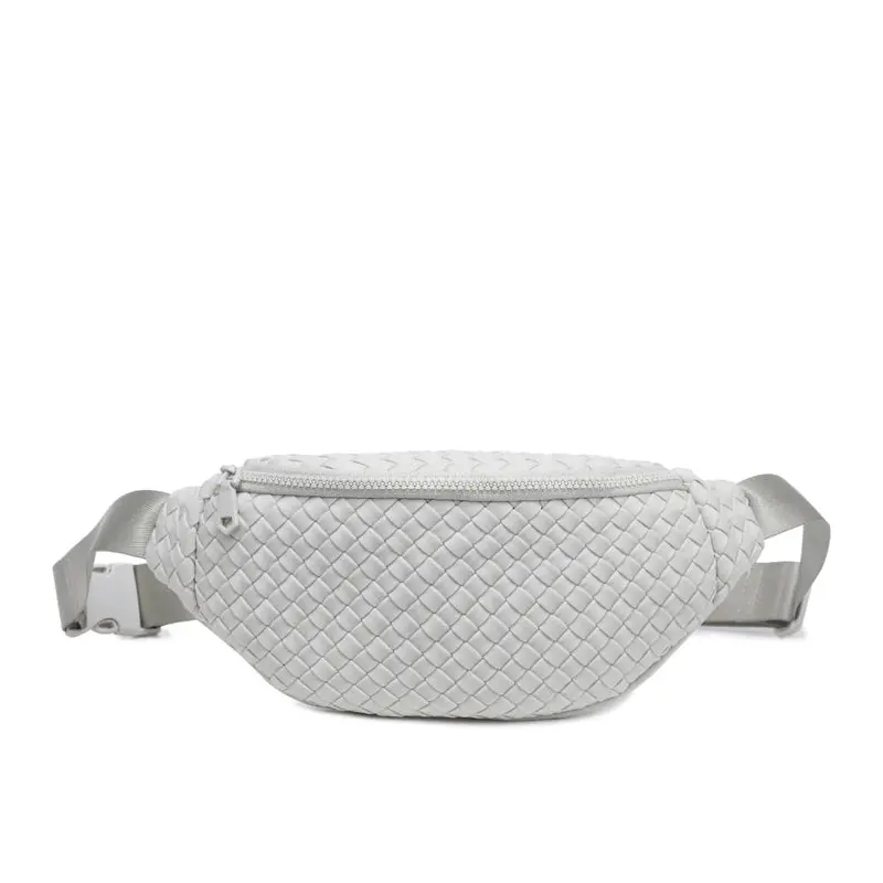 Sol and Selene: Aim High - Woven Neoprene Belt Bag - Bone