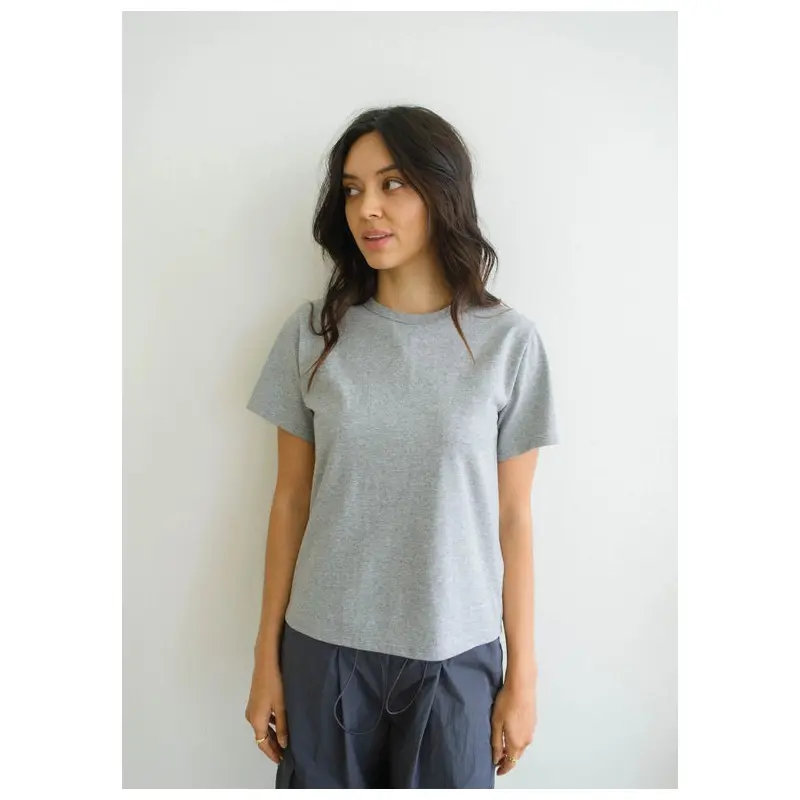 The Jules Top - Heathered Grey