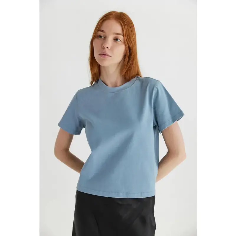 The Lanie Top - Dusty Blue