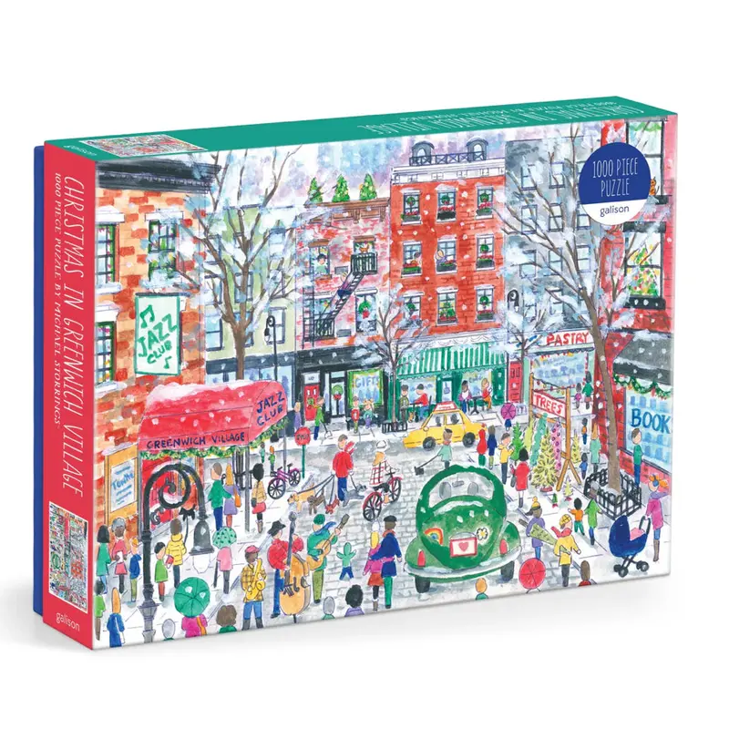 1000 Piece Puzzle - Christmas in Greenwich Village - Michael Storrings