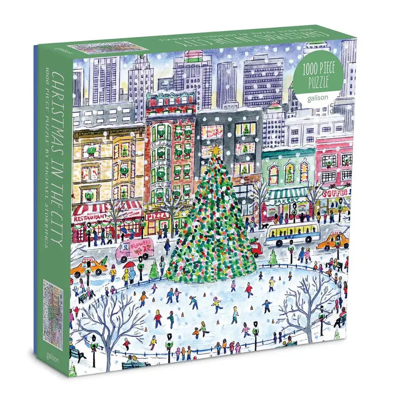 1000 Piece Puzzle - Christmas In The City - Michael Storrings