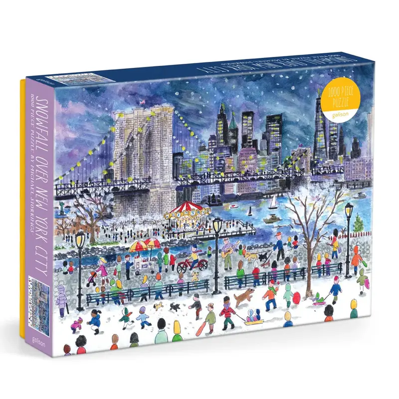 1000 Piece Puzzle - Snowfall Over New York City - Michael Storrings