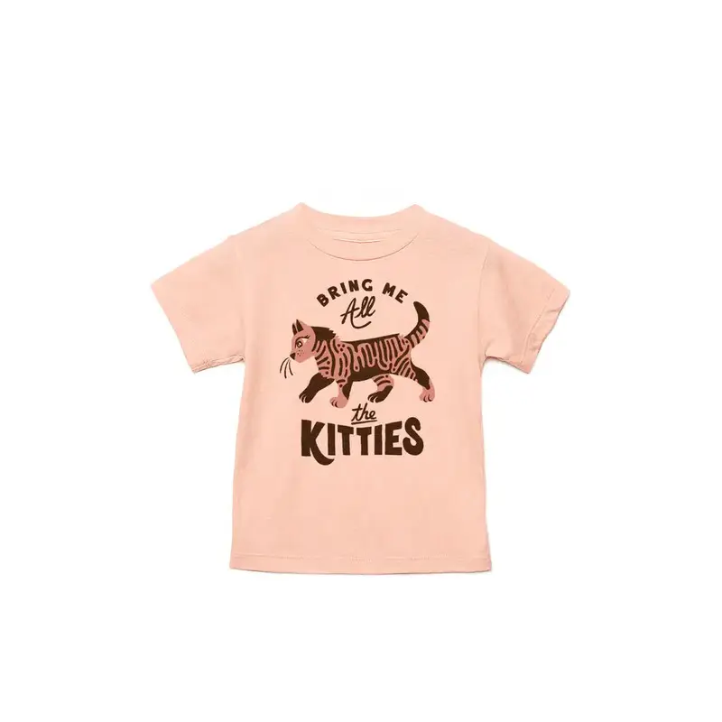 Shop Good Co. - Bring Me All The Kitties Tee - Peach