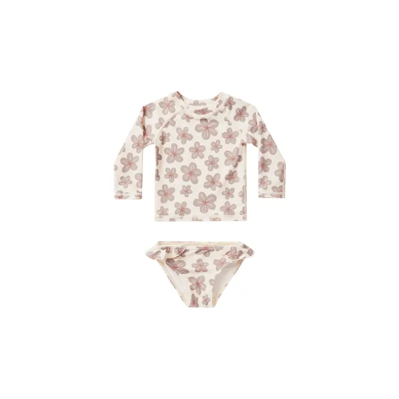 Rylee + Cru - Maryn Rash Guard Set - Hibiscus
