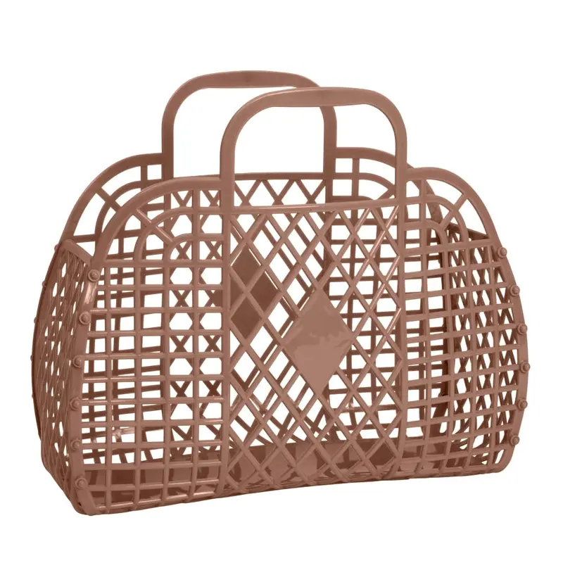 Sunjellies - Large Retro Basket - Mocha