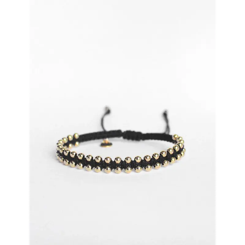 18k Gold Ally Bracelet - Black