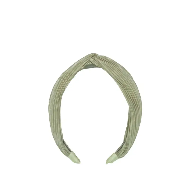 Sage Plisse Twisted Headband