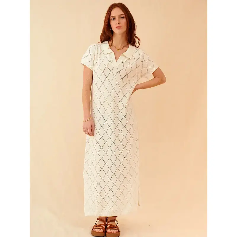 Sindy Knit Dress - Ecru