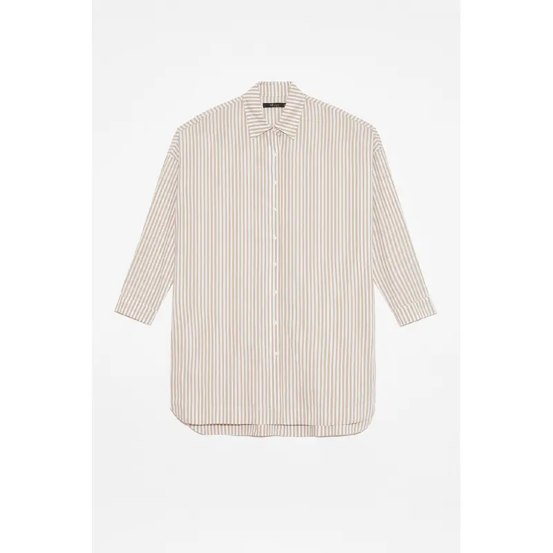 Solar Dress - Striped Tan