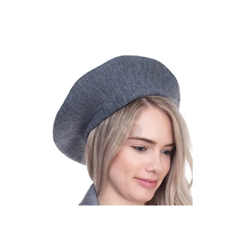 Solid Beret - Gray
