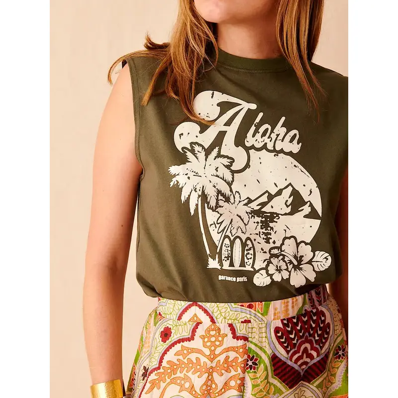 Sirop Sleeveless Top - Aloha - Kaki
