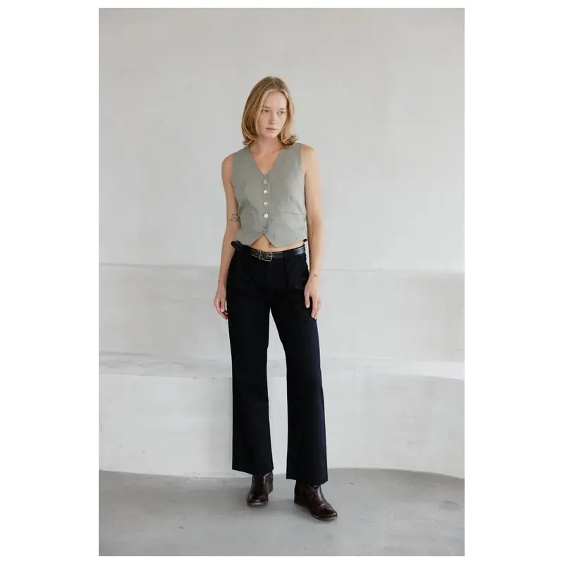 The Eva Vest - Olive