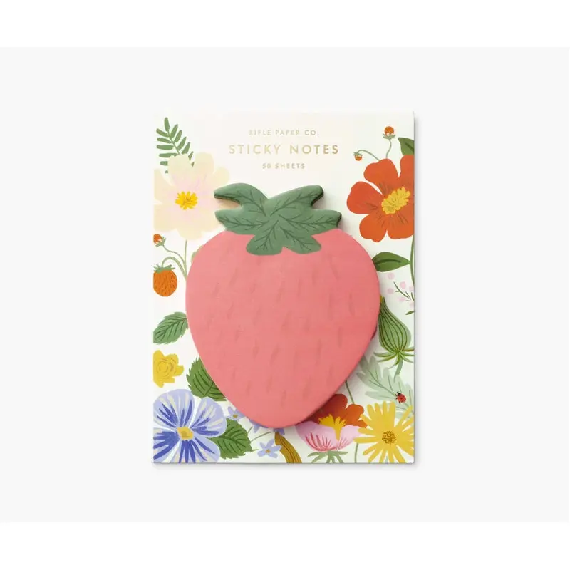 Rifle Paper Co. - Sticky Notes - Strawberry