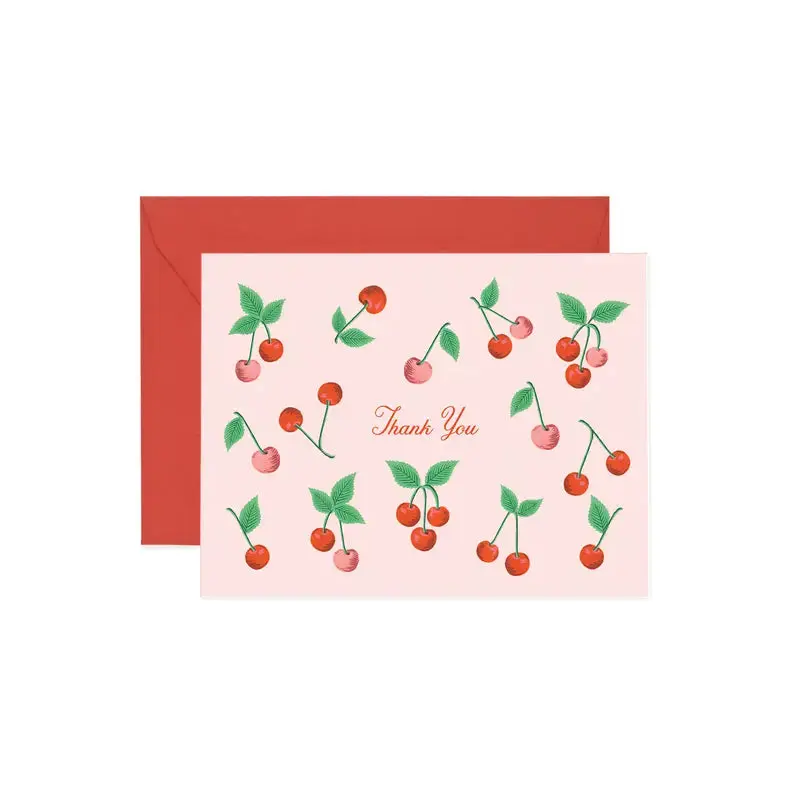 Rifle Paper Co. - Thank You Card - Cherries