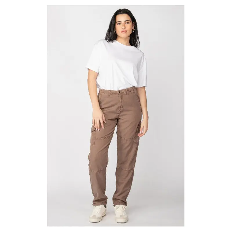 Straight Leg Cargo Pant - Dark Taupe
