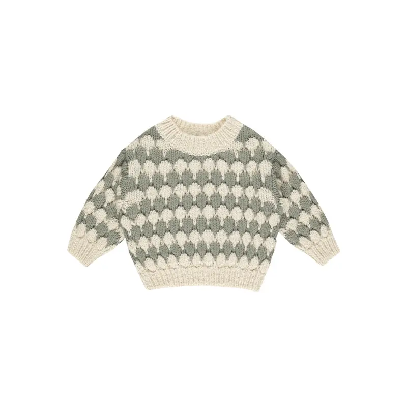 Rylee + Cru - Bubble Knit Sweater - Laurel Stripe