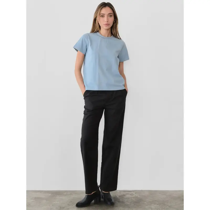 The Lanie Long Top - Dusty Blue