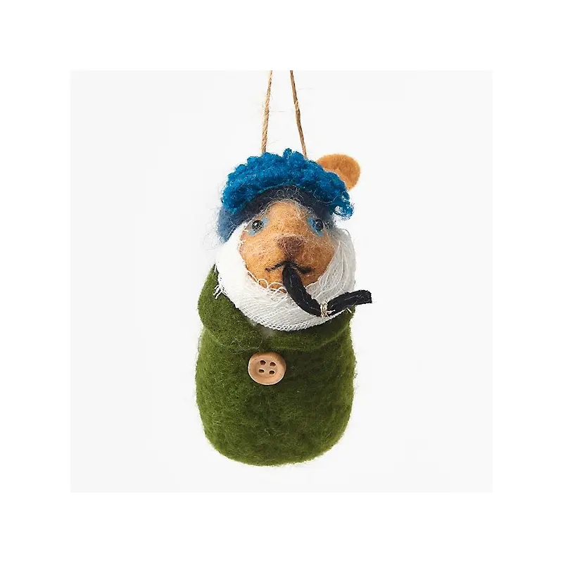 Van Gogh Felt Dog Ornament