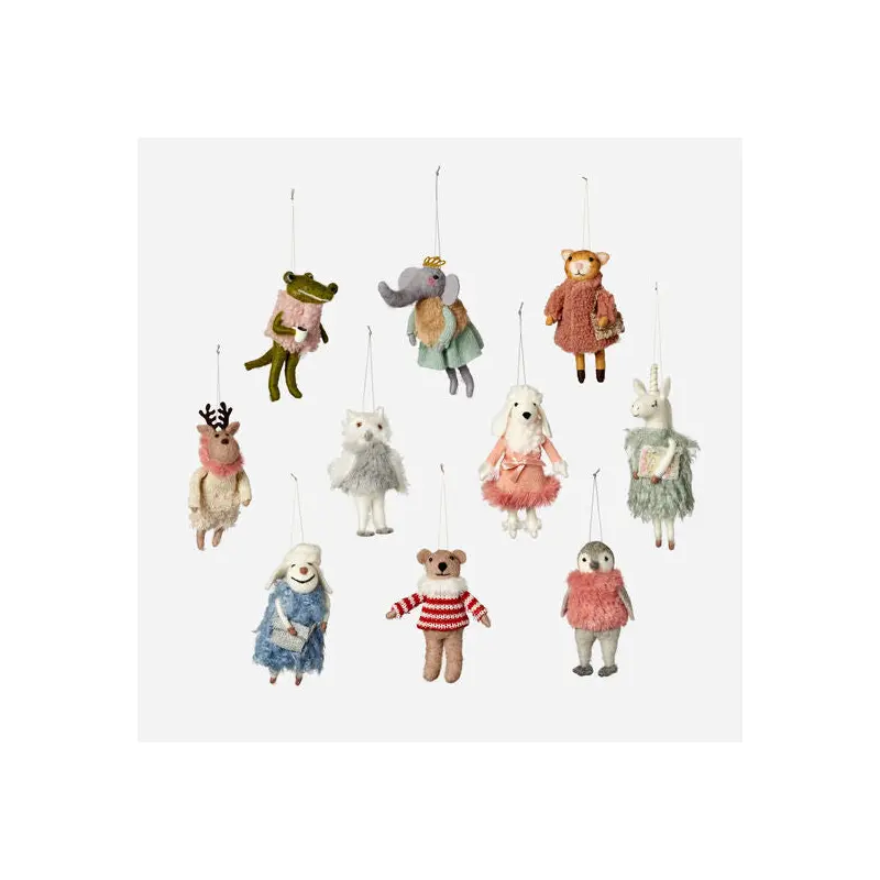 Wool Animal Ornament