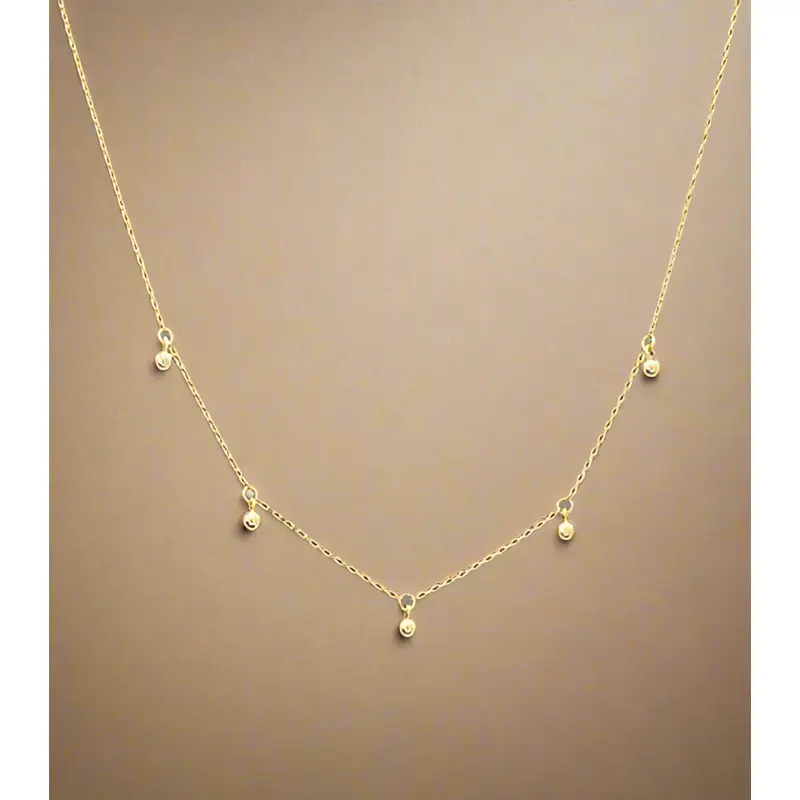 Stationed Necklace - Gold