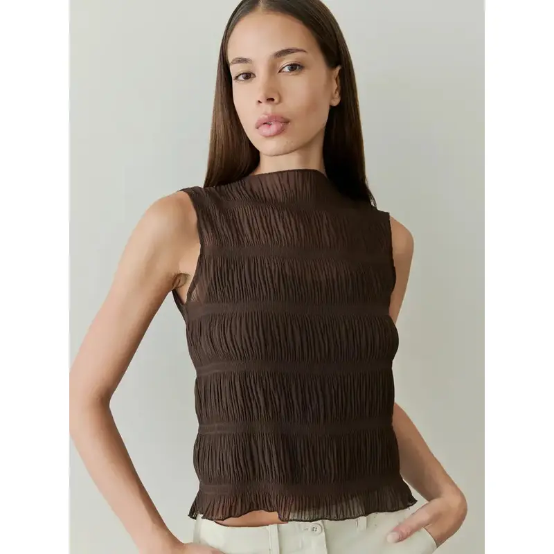 The Ada Top - Brown