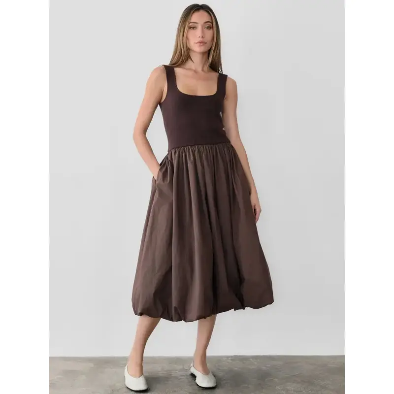 The Bella Dress - Brown