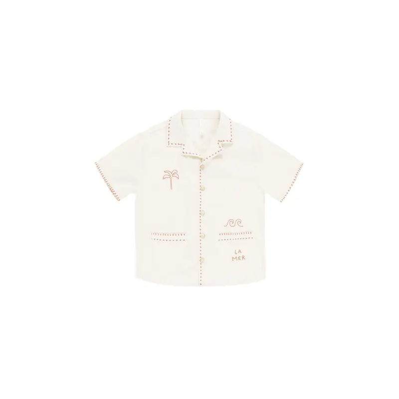 Rylee + Cru - Lapel Collar Shirt - La Mer