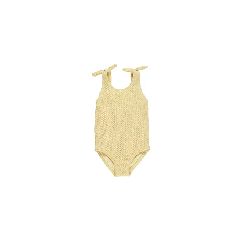 Rylee + Cru - Millie One-Piece - Yellow Crochet