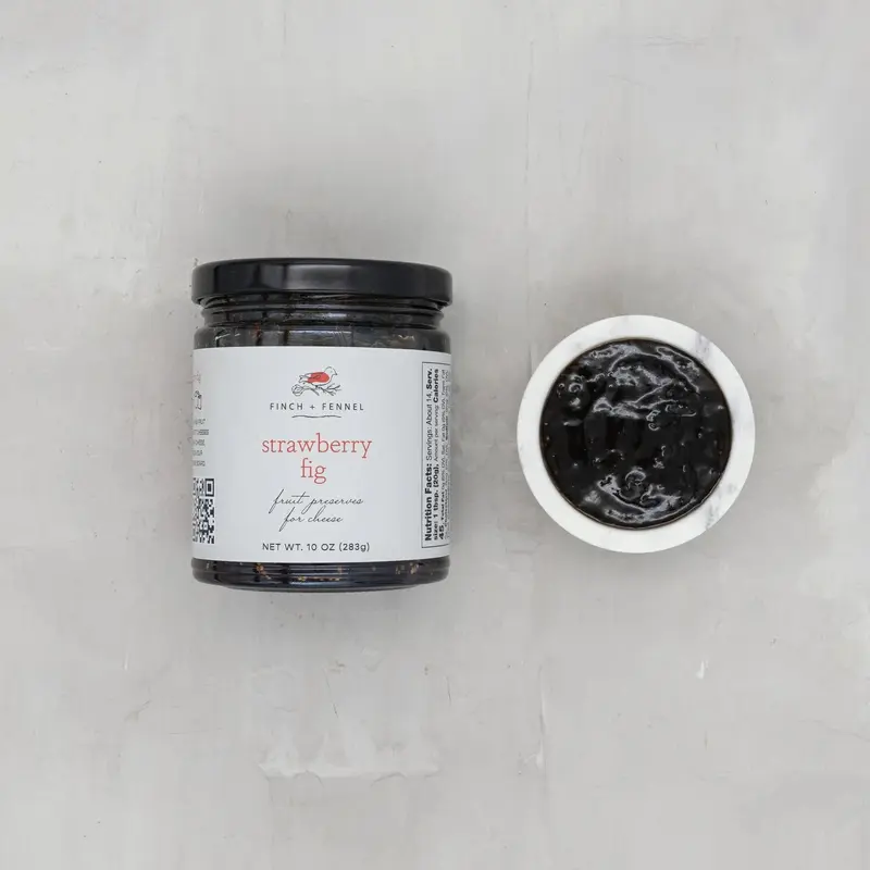 Strawberry Fig Fruit Preserves For Cheese  - 10oz