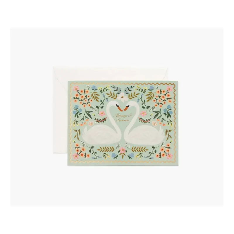 Rifle Paper Co. - Wedding Card - Always + Forever Swans