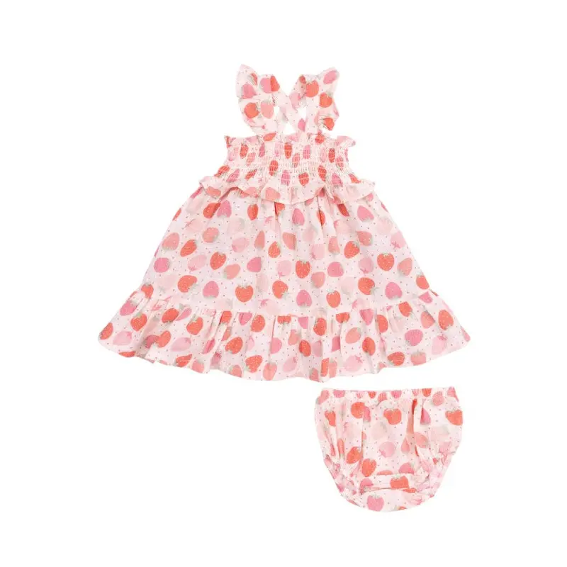Ruffle Sundress - Strawberry Bliss