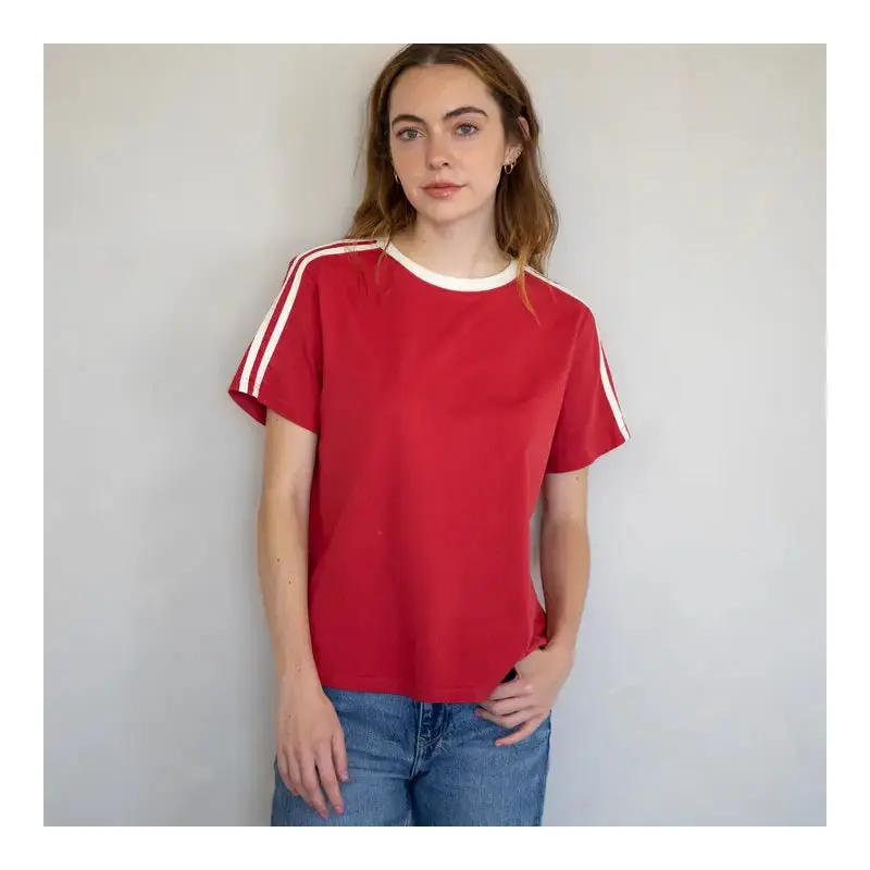 Sporty Vintage Tee - Red